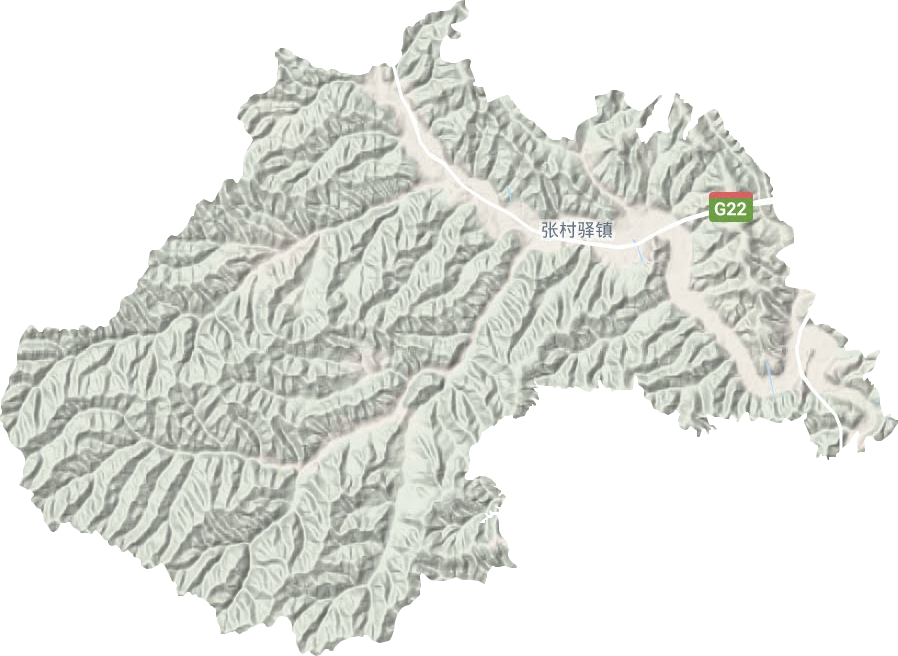 张村驿镇地形图
