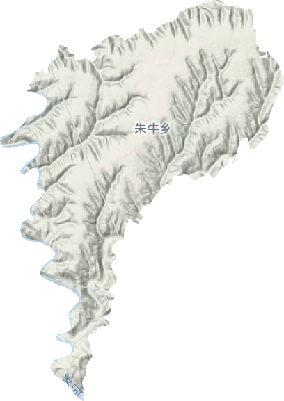 朱牛乡地形图