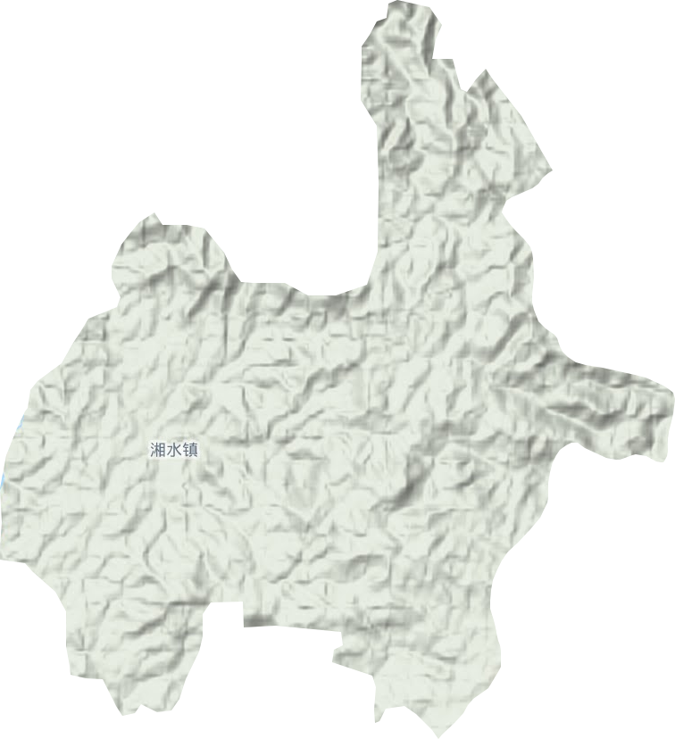 湘水镇地形图
