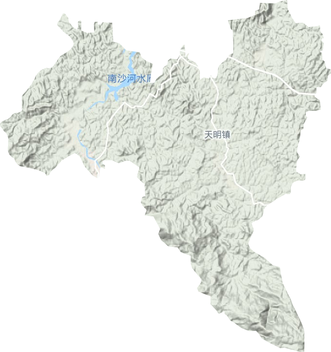 天明镇地形图