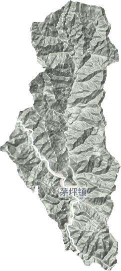 茅坪镇地形图