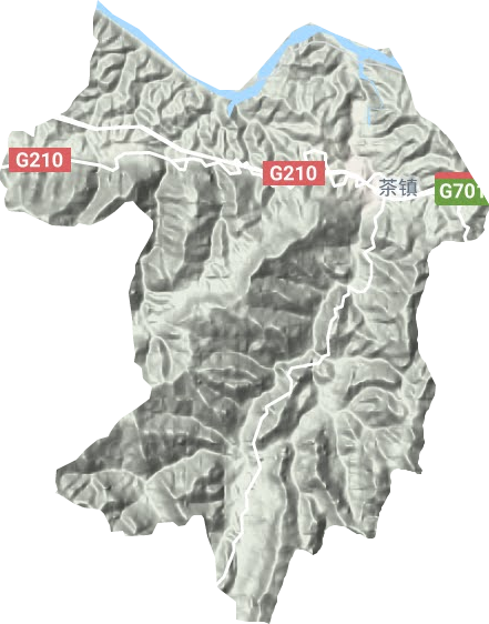 茶镇地形图