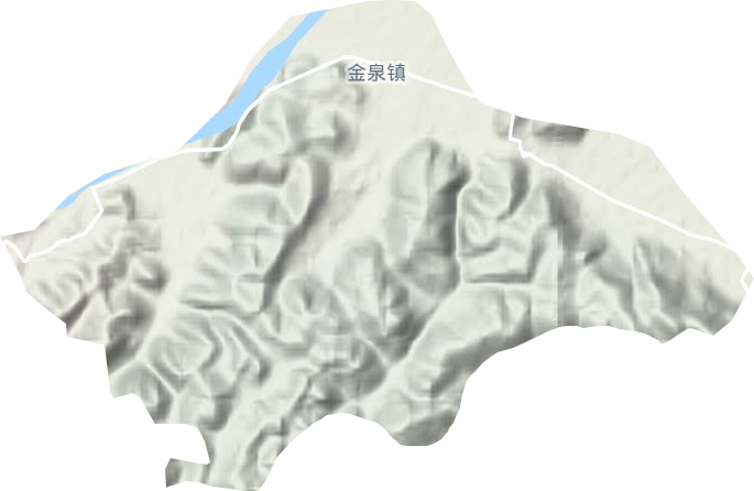 金泉镇地形图