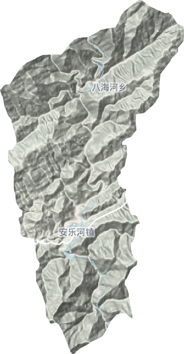 安乐河乡地形图