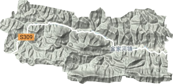 金家河镇地形图