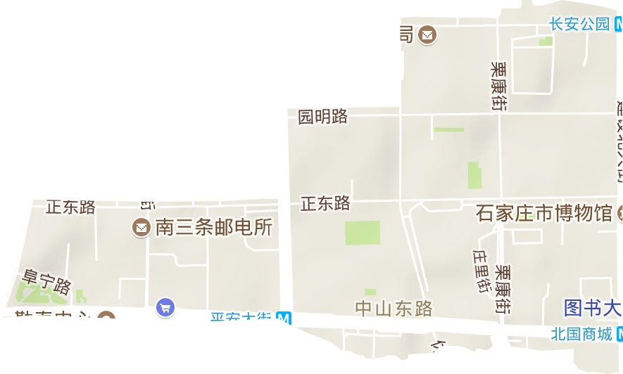 中山东路街道地形图