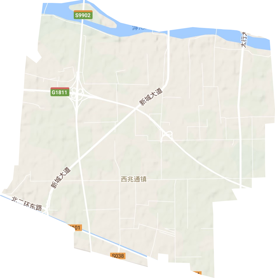 西兆通镇地形图