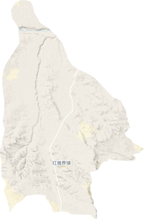 红墩界镇地形图