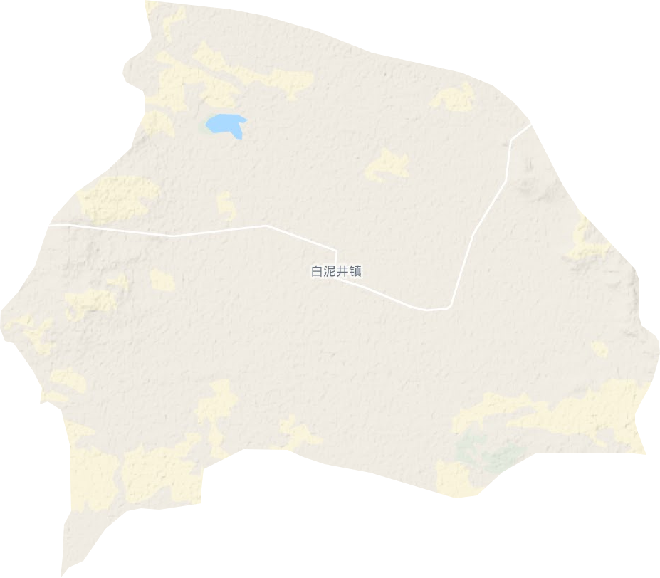 白泥井镇地形图