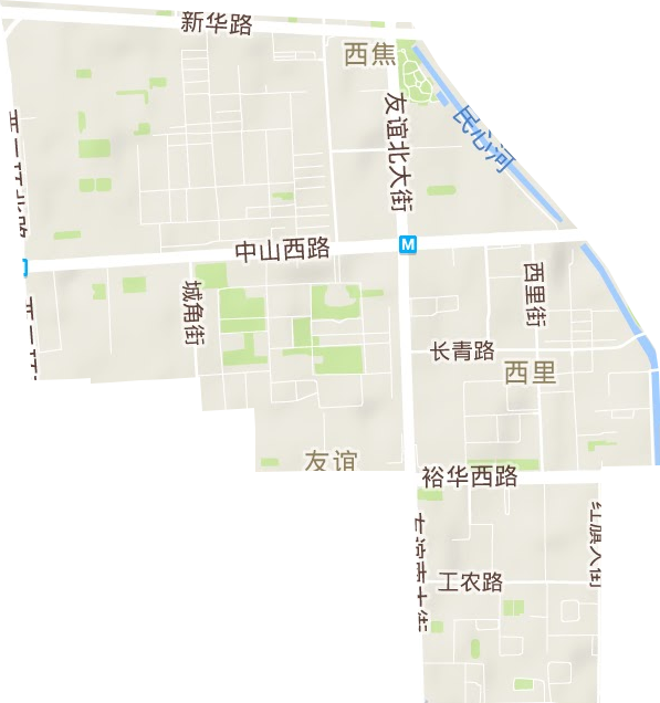 友谊街道地形图