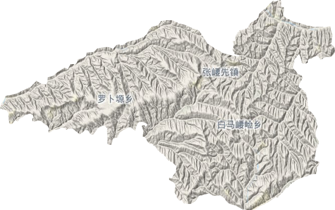 张崾先镇地形图