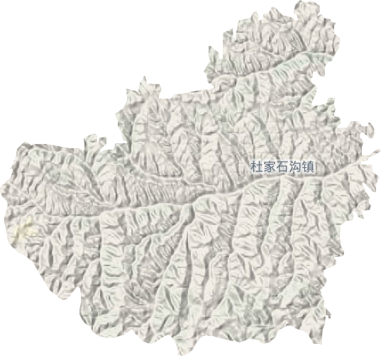 杜家石沟镇地形图