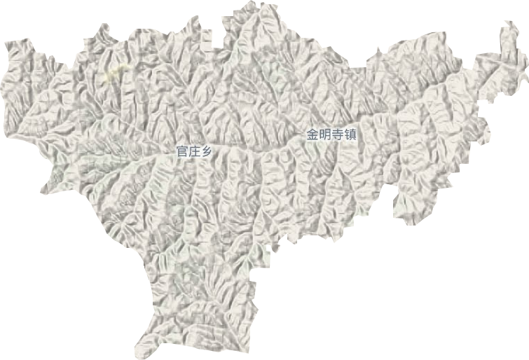 金明寺镇地形图