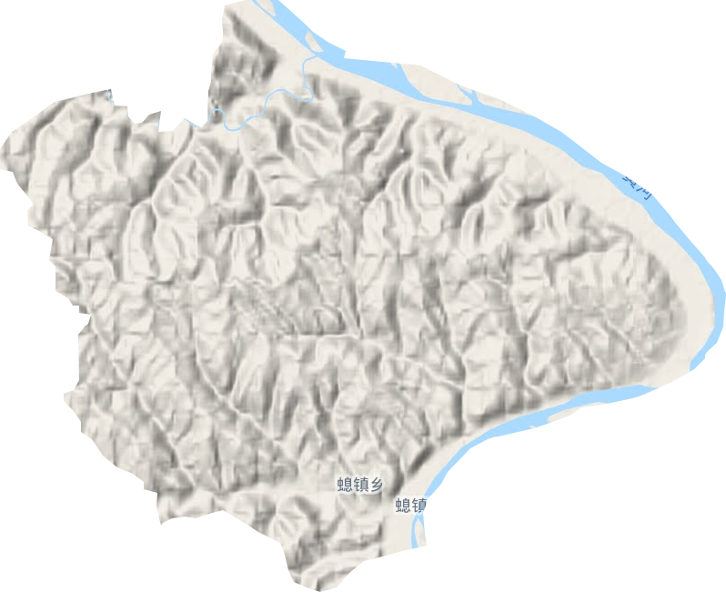 螅镇乡地形图