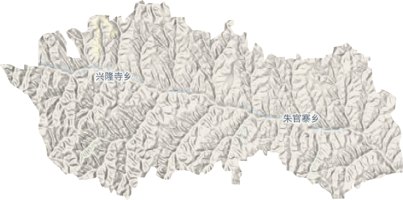 朱官寨乡地形图