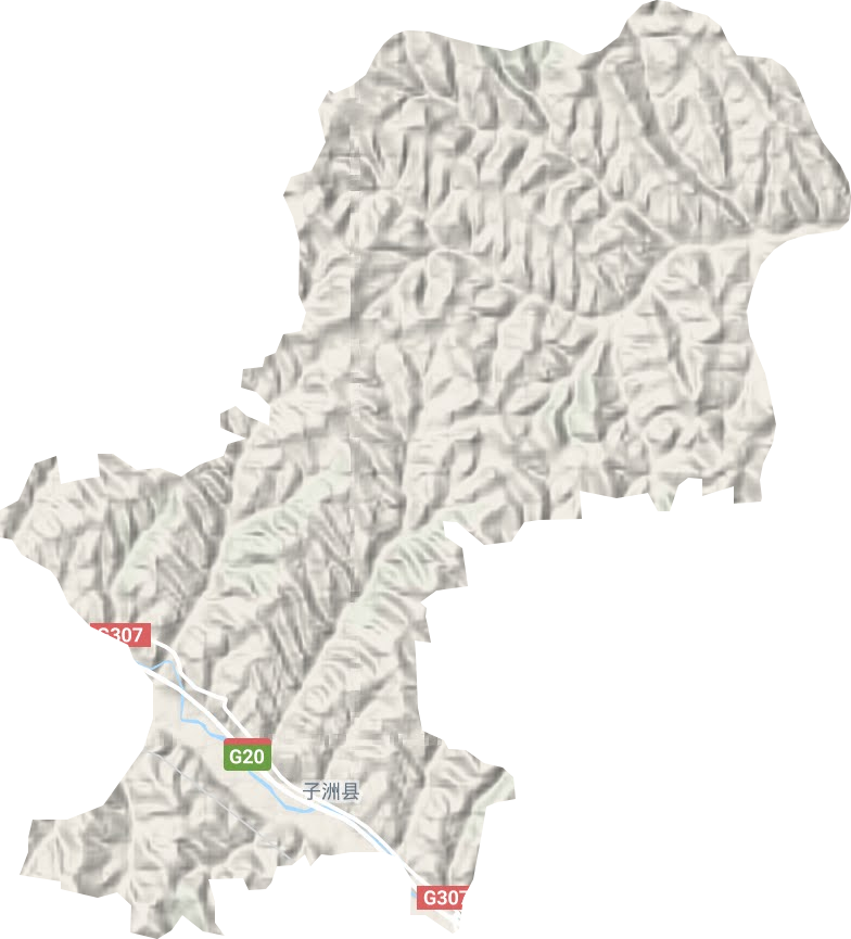 双湖峪镇地形图