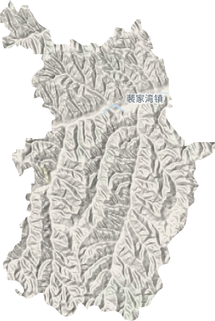 裴家湾镇地形图