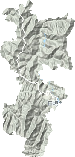 田坝镇地形图