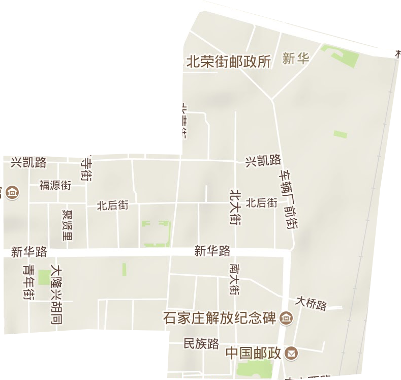 新华路街道地形图