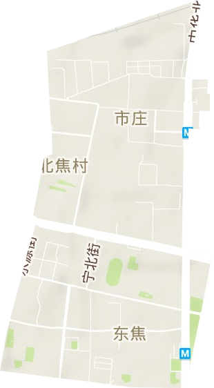 东焦街道地形图