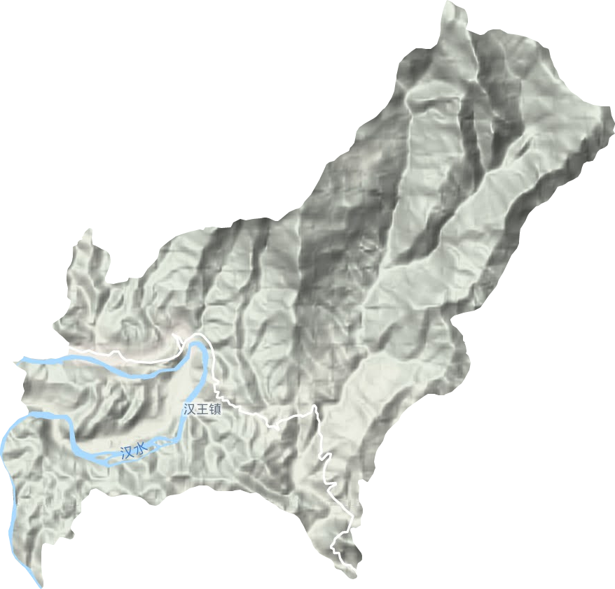 汉王镇地形图