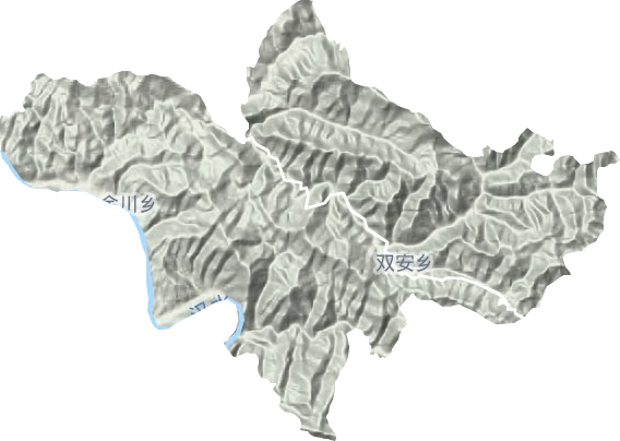 双安镇地形图