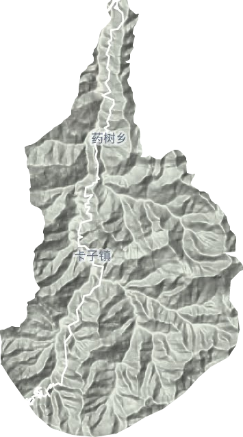 卡子镇地形图