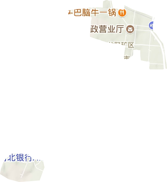 矿市街道地形图