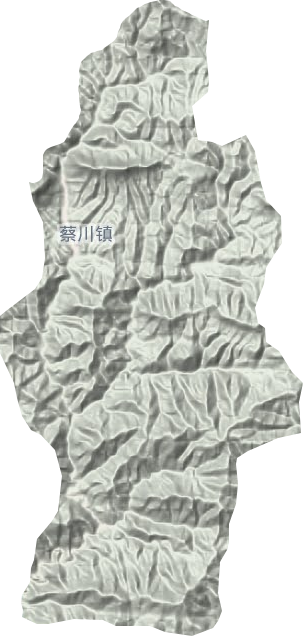 蔡川镇地形图