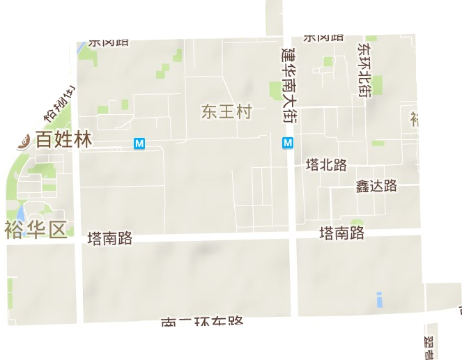 裕兴街道地形图