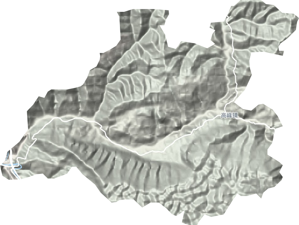 高峰镇地形图