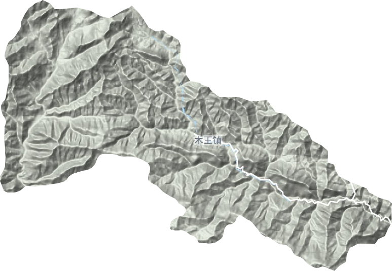 木王镇地形图