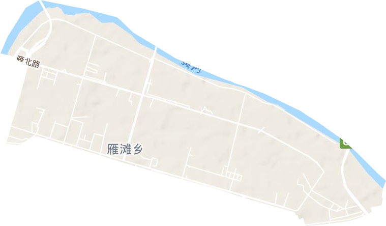 雁北街道地形图
