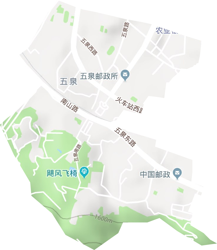 五泉街道地形图