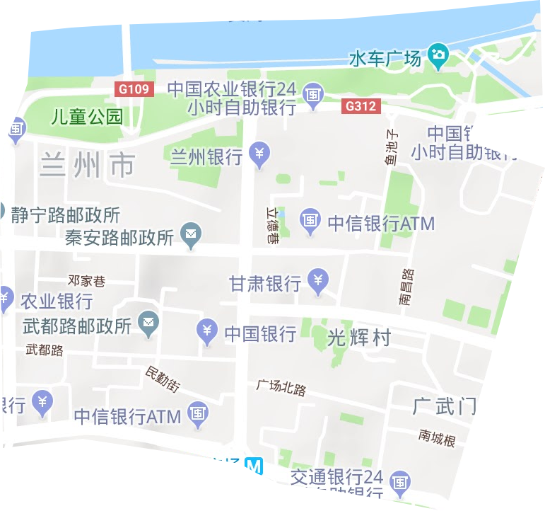 广武门街道地形图