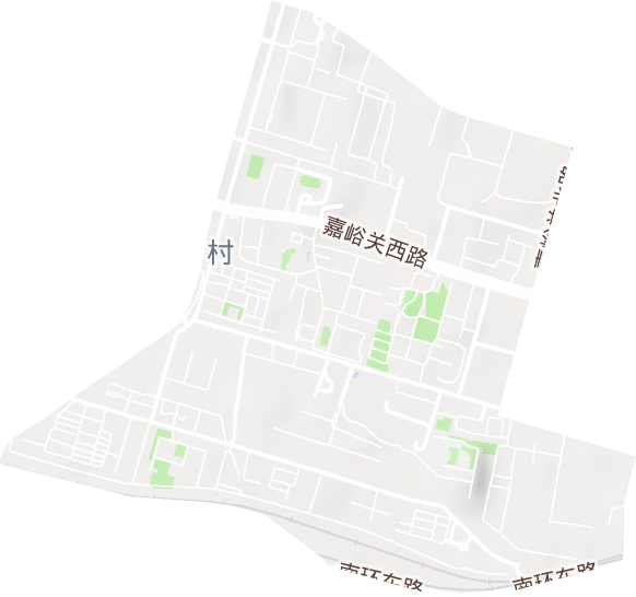 嘉峪关路街道地形图