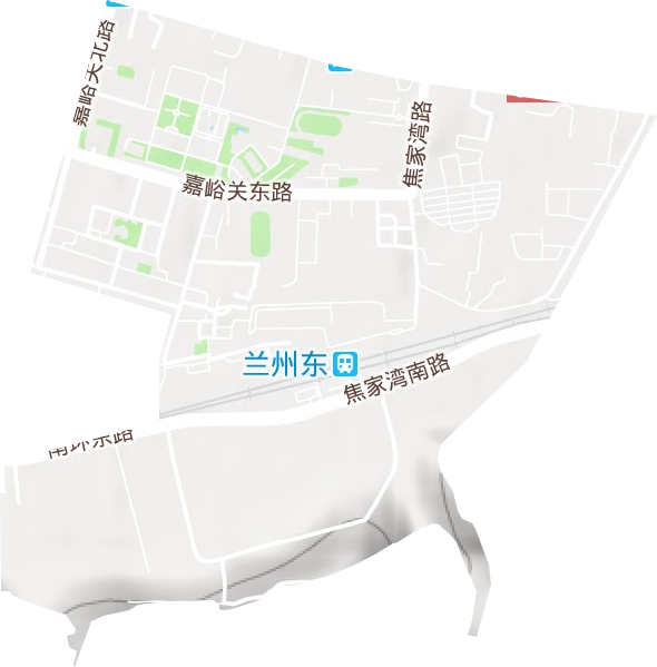 焦家湾街道地形图
