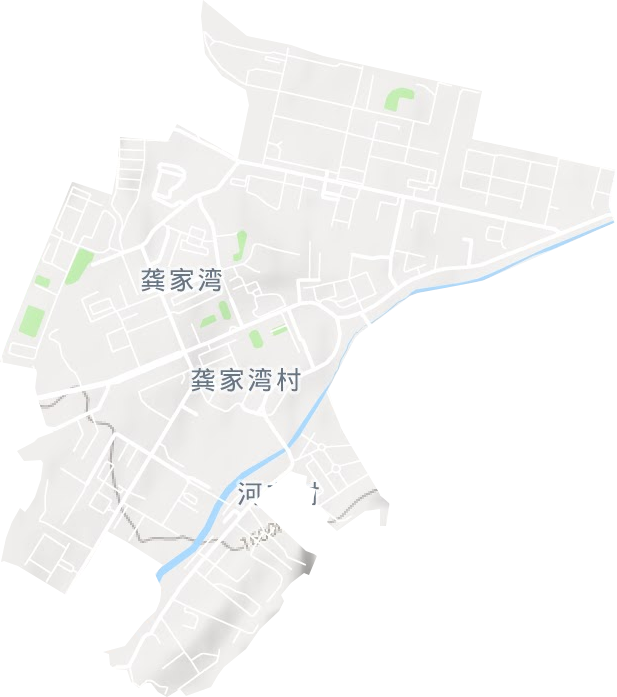 龚家湾街道地形图