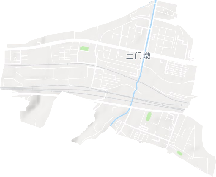 土门墩街道地形图