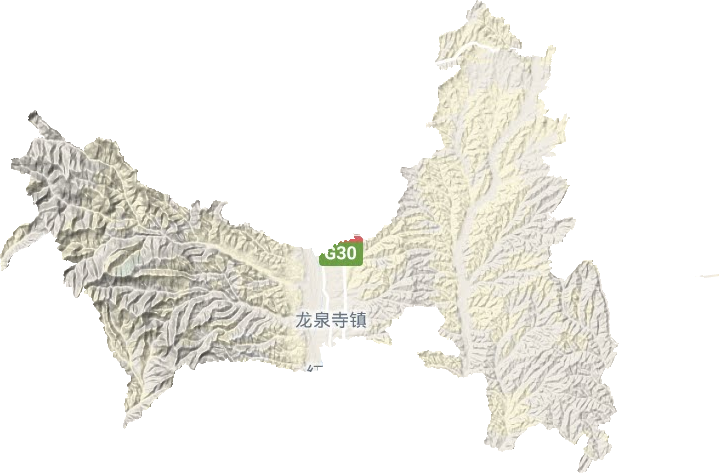 龙泉寺镇地形图