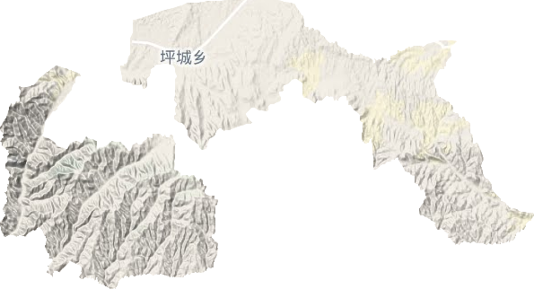 坪城乡地形图