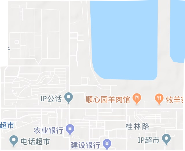 桂林路街道地形图