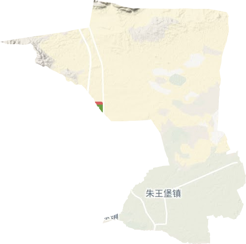 朱王堡镇地形图