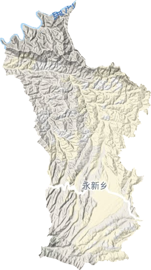 永新乡地形图