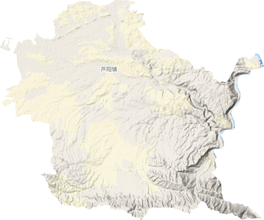 芦阳镇地形图