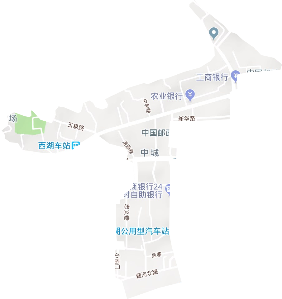 中城街道地形图
