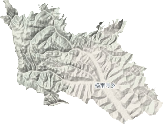 杨家寺乡地形图