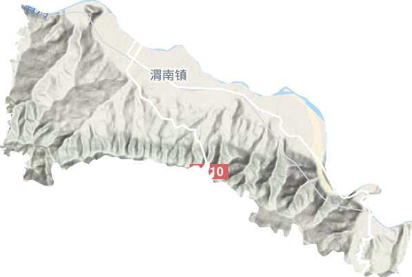 渭南镇地形图