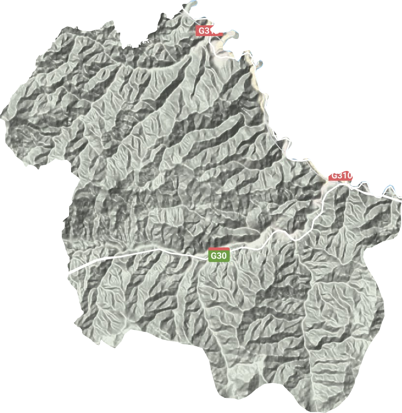 东岔镇地形图