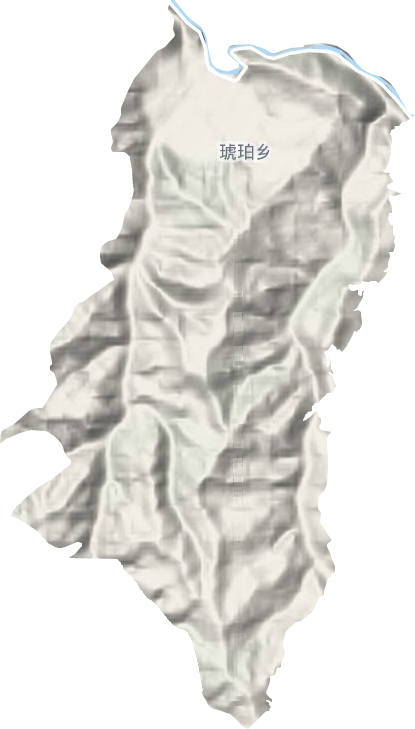 琥珀乡地形图